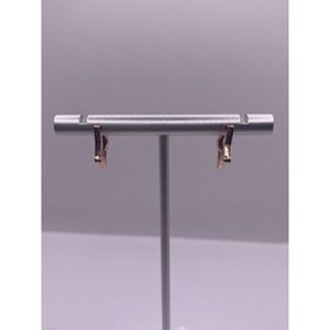 Rose Gold Plated Sterling Silver Star Design Earrings